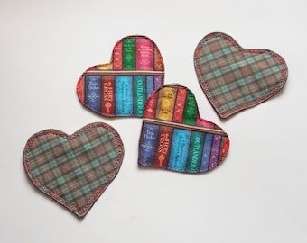 Outlander inspired Mug Rugs, Coasters - Heart shape or square - Single or set of 2, 4 or 6