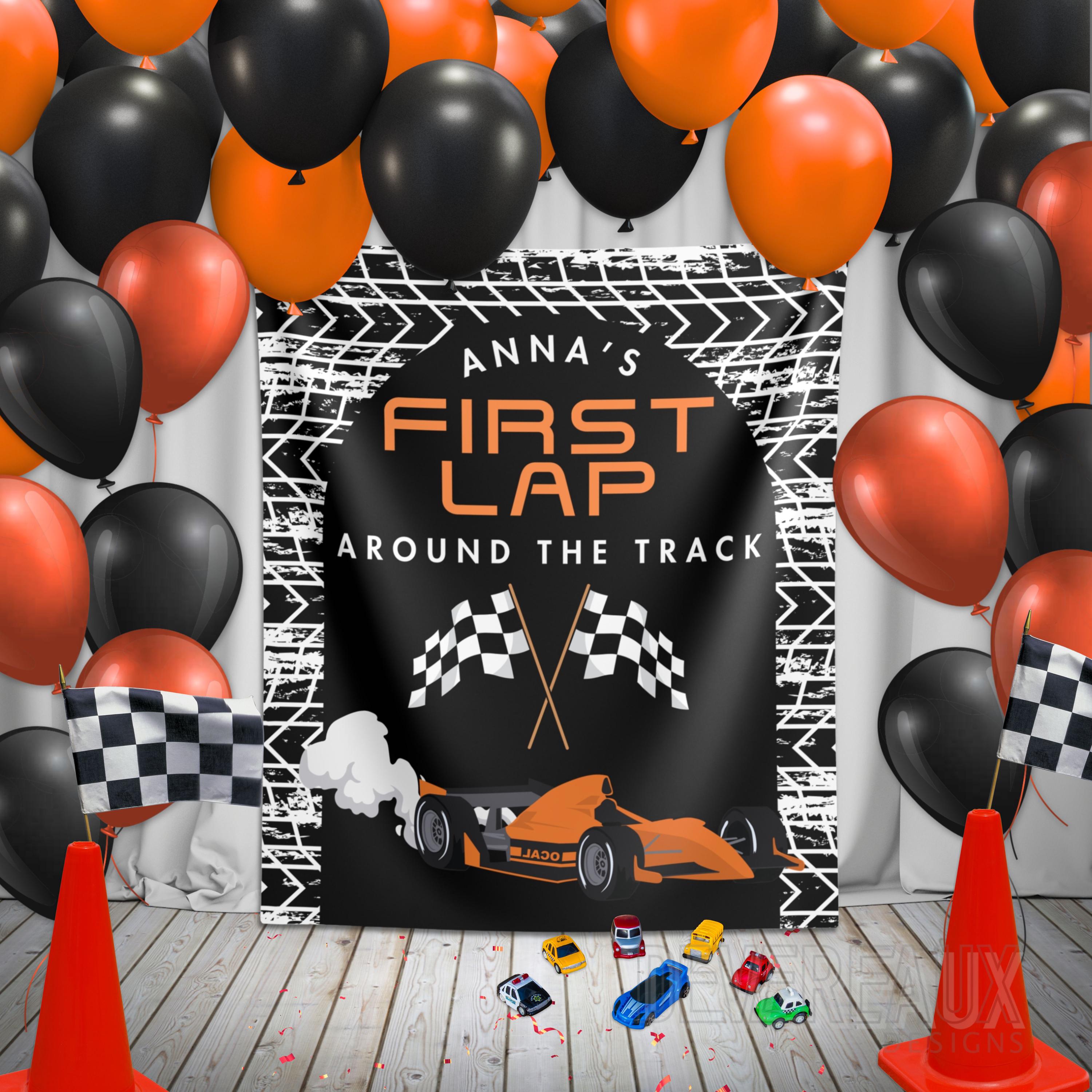 Start Racing Theme Custom Racing First Bday Backdrop, Racecar Birthday Party Banner, F1 ...