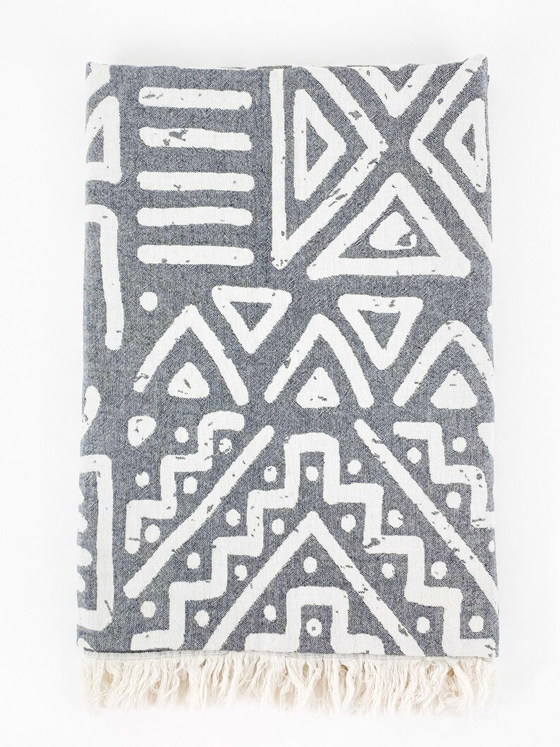 Turkish Fringed Cotton Bath Towel Fringed Towel Turkish Etsy