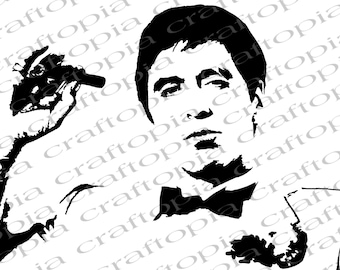 Scarface Tony Montana - SVG - JPG - AI Dateien Cricut und Laser Bereit