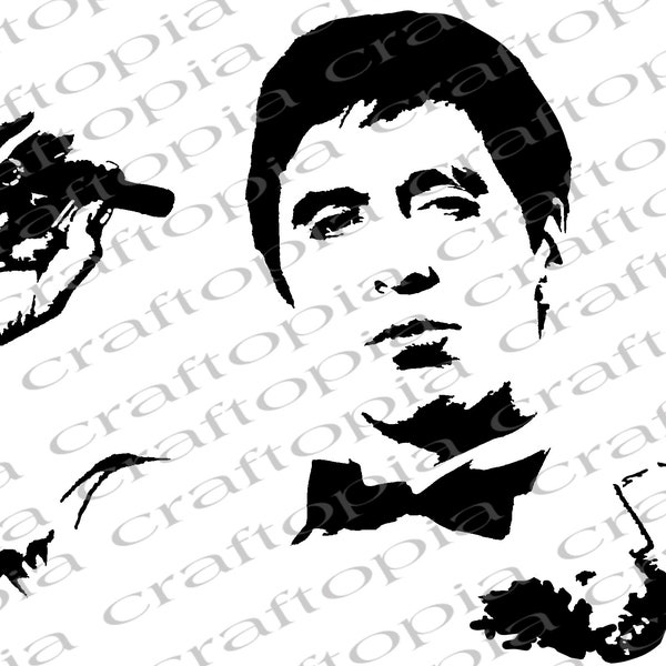 Scarface Tony Montana - SVG - JPG - AI  Files Cricut and Laser Ready