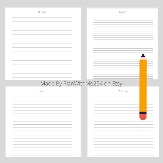 printable lined paper pdf college ruled paper lined pages etsy denmark