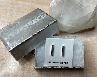 Sterling silver 925 line studs, bar studs, dainty earrings, bar earrings, sterling silver earrings, stud earrings, Line earrings, 925 silver