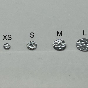 Oxidized Black Silver Hammered Dainty Dot Stud Earrings/Small Sterling Minimalist Posts/Round Geometric Earrings/Tiny Studs/Petite Posts