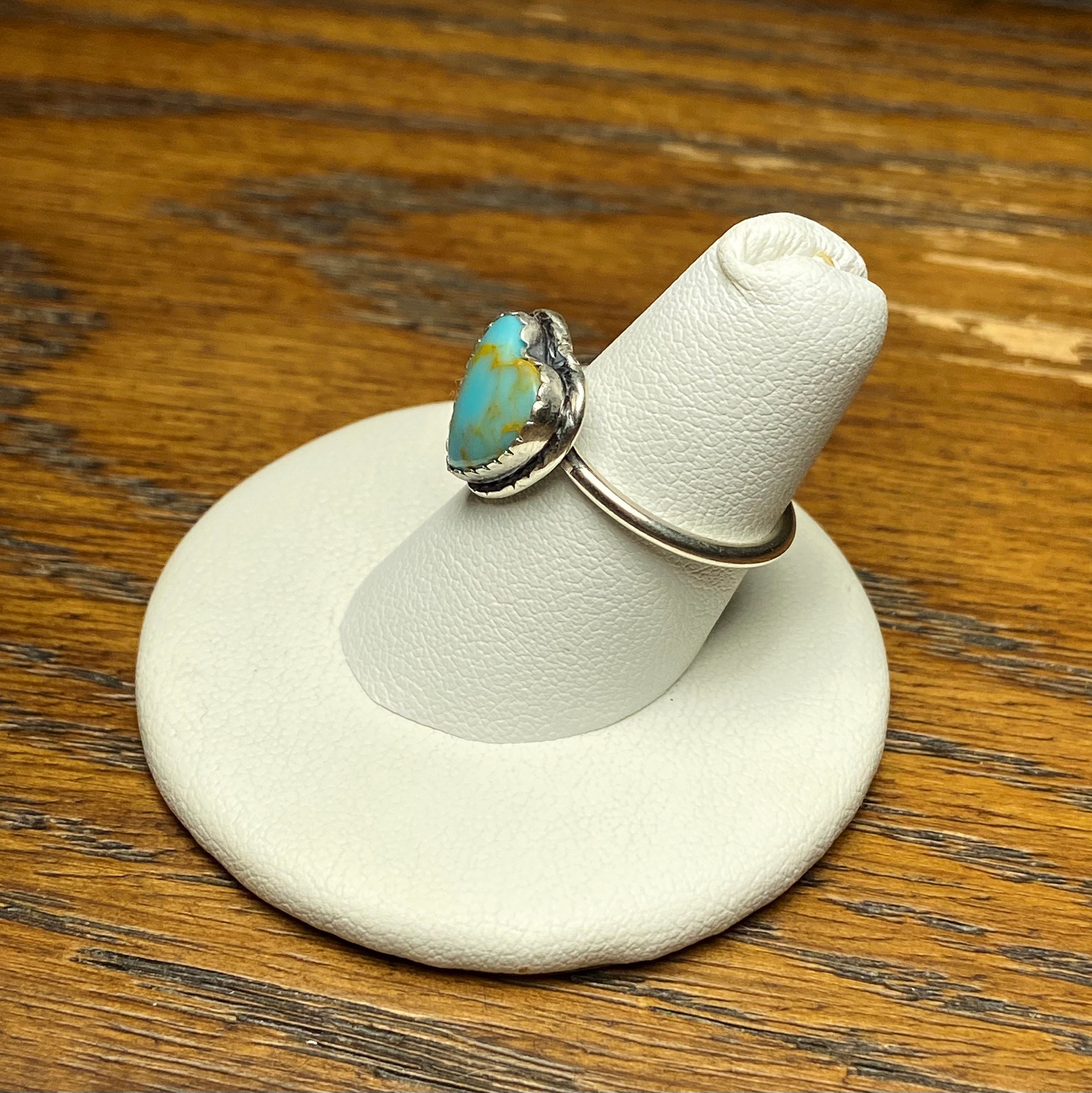 Turquoise Heart Ring/blue Turquoise Heart Ring/heart Etsy