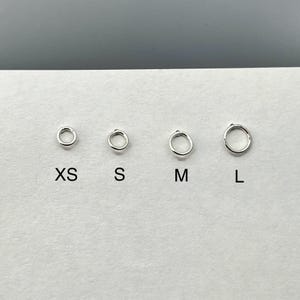 Sterling Silver Dainty Open Circle Stud Earrings/Small Minimalist Posts/Open Circle Geometric Earrings/Circle Studs/Petite Posts/925 Earring