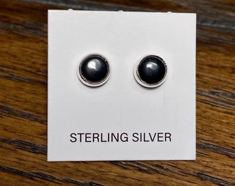 5mm Hematite Stud Earring/Tiny Post Earring/Small Earring/Sterling Silver Hematite Post Earring/Helix/Tragus/Cartilage/Handmade/For Her