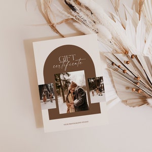 Modèle de chèque-cadeau pour photographe, carte-cadeau photographie, modèle CANVA & PHOTOSHOP, chèque-cadeau modifiable, carte-cadeau pour photographe