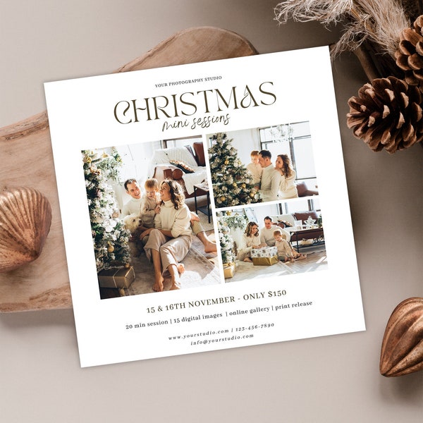 Santa Mini Session Email Template Etsy