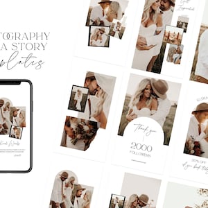 Photography Instagram Template | Photographer Instagram story template  | Social Media CANVA Template | Wedding Photography | Marketing