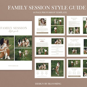 Photographer Welcome guide, Style guide, Client Style Guide, Photography Style Guide Template, Pricing Guide, Marketing Brochure