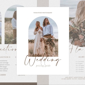Photography Pricing Template, Wedding Photography Pricing Template, Wedding Price List Template, Wedding Pricing Guide, Wedding Price Sheet