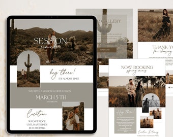 Photography Email Marketing Canva Template Bundle, Email Marketing template, 4 Email Templates for Photographers, Family Photography Email