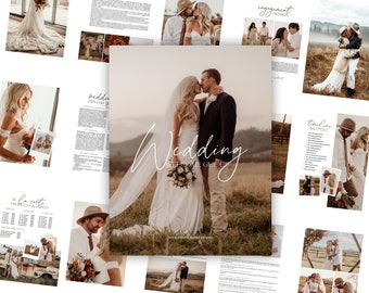 Wedding Photography Client Guide | CANVA Template, Prewritten Content