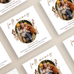 Fall Mini Session Template - Autumn Mini Session Template - Photography ...