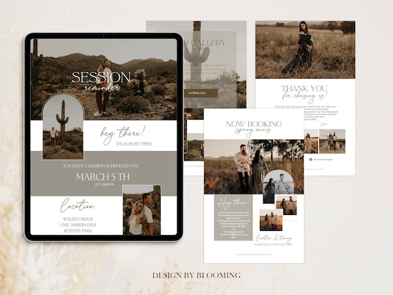 Photography Email Template Bundle, Canva Marketing Templates (Digital Download)
