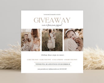 Page 3 - Free and customizable giveaway templates