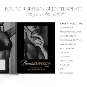 Boudoir Photography Client Guide: CANVA Magazine Template image 7