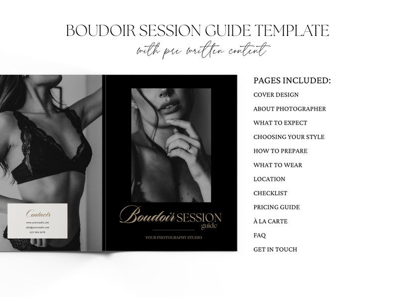 Boudoir Photography Client Guide: CANVA Magazine Template image 7