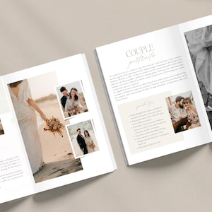 Wedding Photography Welcome Guide, Wedding Pricing Guide Template, Photographer Client guide, Engagement Session Guide, CANVA TEMPLATE