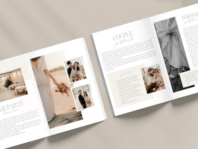 Wedding Photography Welcome Guide, Wedding Pricing Guide Template, Photographer Client guide, Engagement Session Guide, CANVA TEMPLATE