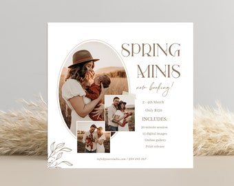 Photography Mini Session Template: Spring/Summer Marketing (CANVA)