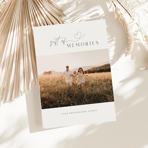 Sjabloon fotografiecadeaubon, Canva-sjabloon fotograafcadeaukaart, fotografiecadeaubon, bewerkbare boho-cadeaubon