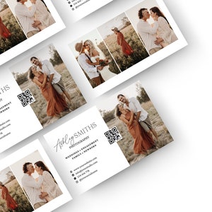 Fotografie Visitenkarte Vorlage, Fotograf Visitenkarte, Canva Template, QR-Code Visitenkarte, Marketing Brochure