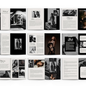 Boudoir Photography Client Guide: CANVA Magazine Template image 3
