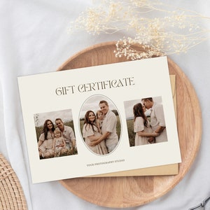 Modèle de chèque-cadeau pour photographe, carte-cadeau photographie, carte-cadeau pour photographe, bon pour photographie, photographe de commission marketing
