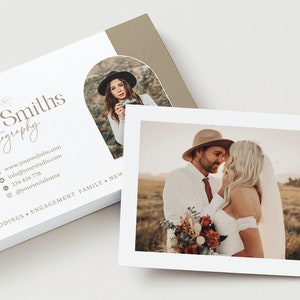 Fotografie Visitenkarte Vorlage, Fotograf Visitenkarte, Canva Template, QR-Code Visitenkarte, Marketing Brochure