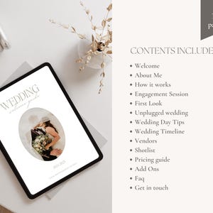 Wedding Photography Welcome Guide, Wedding Pricing Guide Template, Photographer Client guide, Engagement Session Guide, CANVA TEMPLATE