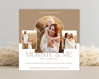 Mommy and Me Mini sessions Template, Mothers Day Mini Session Template, Mommy & Me Minis Template, Mothers Day, Photography marketing board
