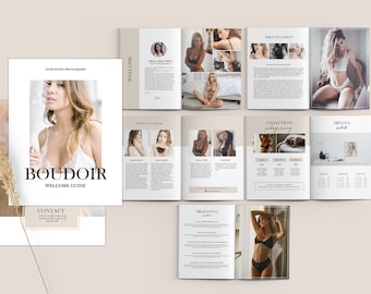 Boudoir Fotografie Magazin Vorlage: Kundenbegrüßung (PHOTOSHOP)