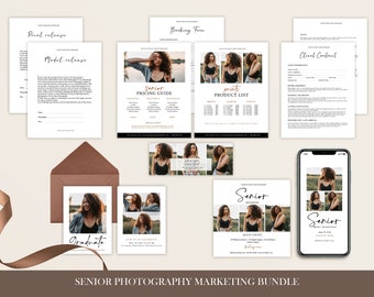 Senior Photography Marketing Kit: Welcome Packet, Branding Bundle (PHOTOSHOP)