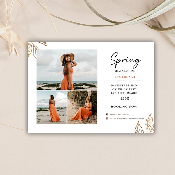 Spring Mini Session Flyer Template for Photographers