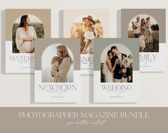 Photography Guide Bundle: Canva Templates, Welcome Guides (Digital Download)
