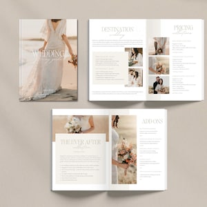 Wedding Photography Welcome Guide, Wedding Pricing Guide Template, Photographer Client guide, Engagement Session Guide, CANVA TEMPLATE
