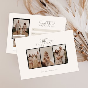 Photography Gift Certificate Template: Modern 7x5 Canva Design