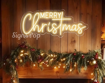 Merry Christmas-neonbord, led-decor kerstfeest, kerstcadeau-ideeën