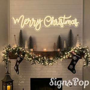 Merry Christmas Neon Sign,Christmas Led Neon Sign Custom,Christmas Light Decor,Merry Christmas Shop Signage,Christmas Decor for Home Party