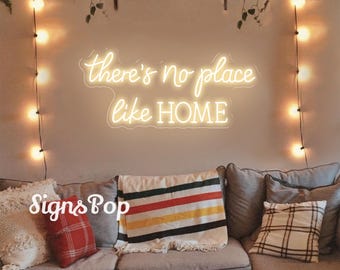 There's no place like home neon sign, Custom Home wall decor,Signs for living room, Home Warming Gift, Family Neon sign,Housewarming gift