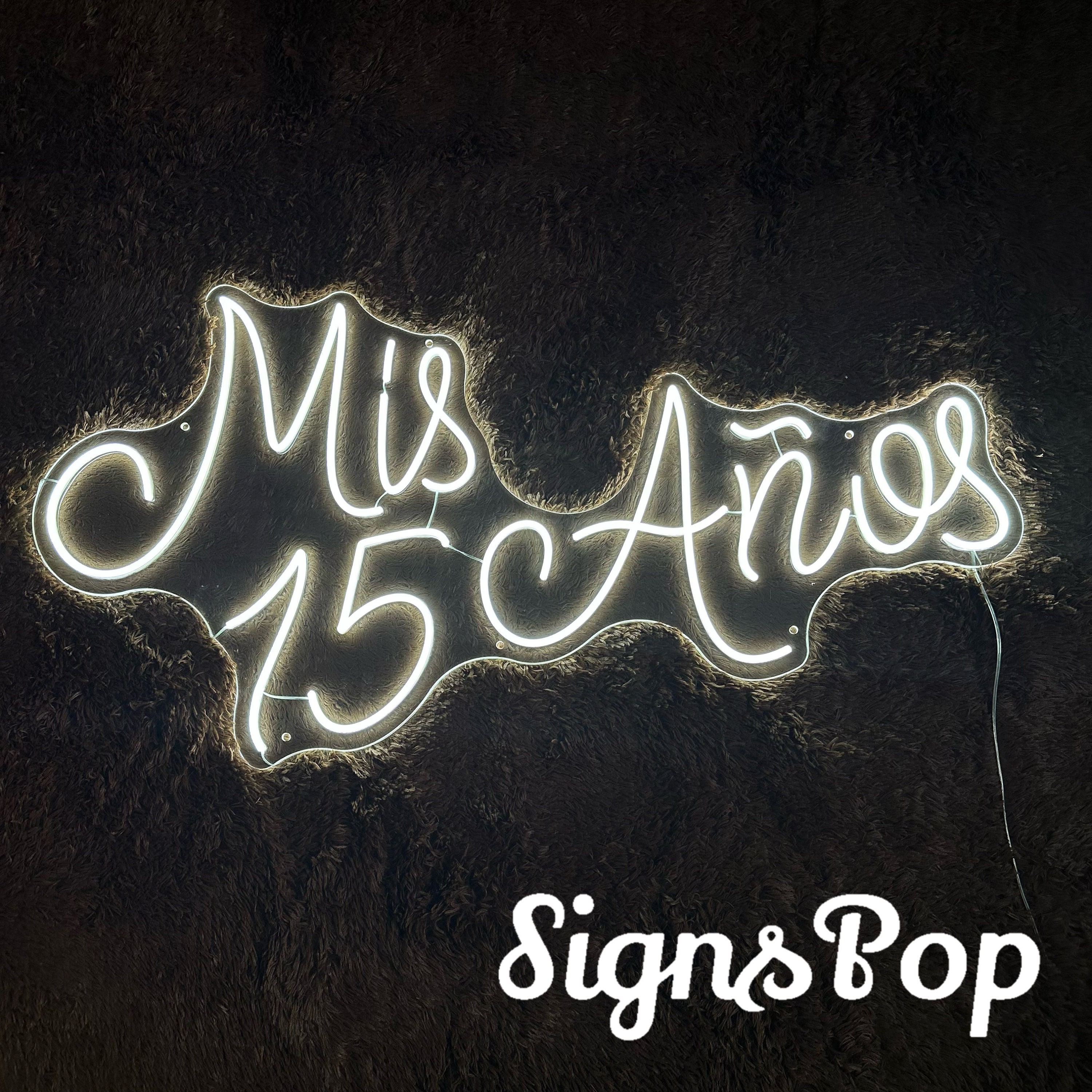 Mis 15 Años Neon Sign,custom 15th Birthday Party Led Neon Light,mis ...