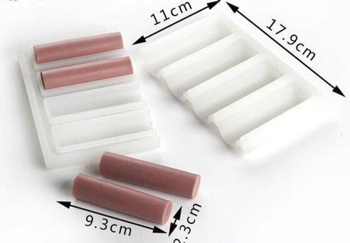 4cavity Round Cylinder Mold Tube Mold Candle Mold Soap Mold Etsy