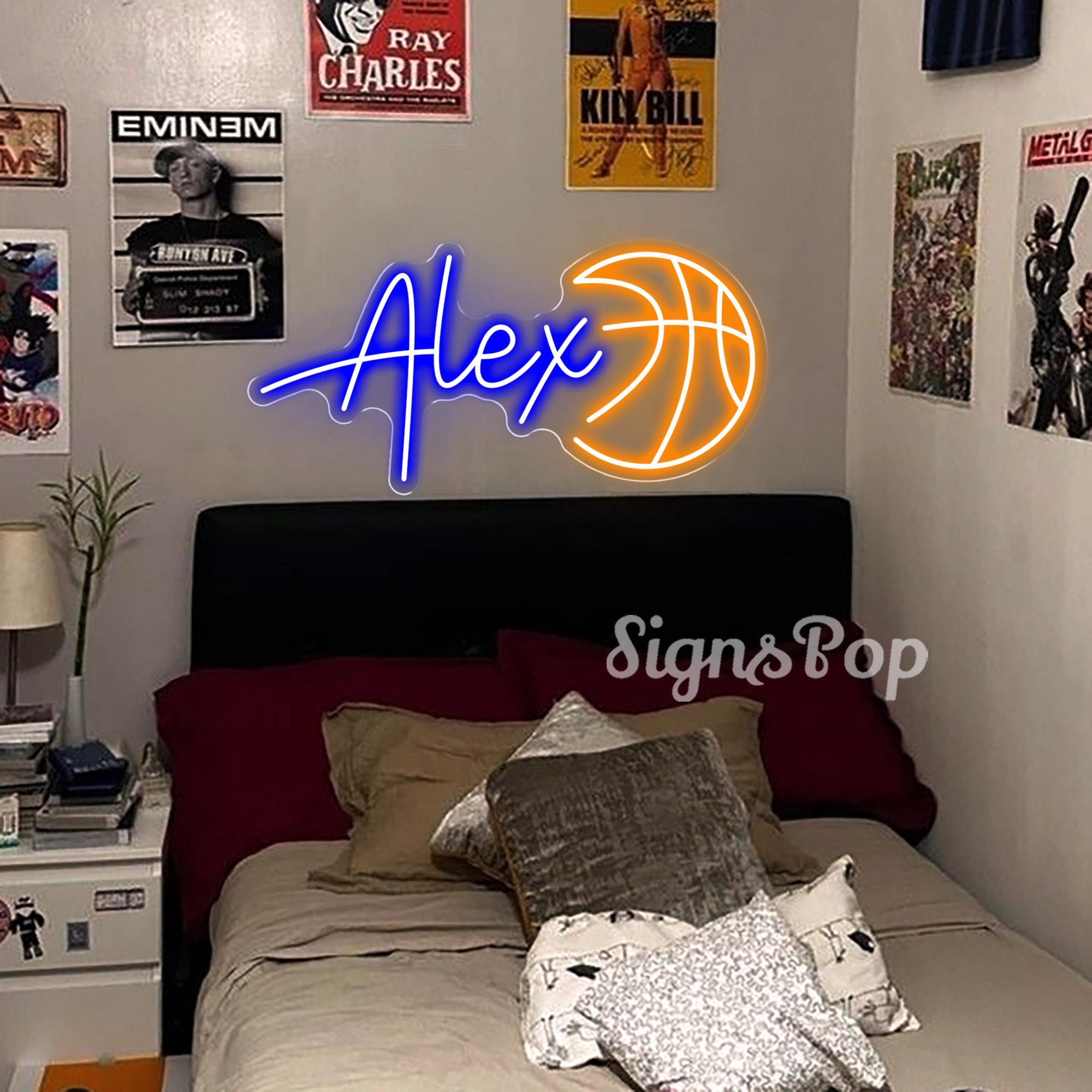 Basketball nursery name sign,Personalized Gifts Basketball Neon Sign,Basketball player gifts, Kids Room Decor,Gifts for Boys,Birthday Gift