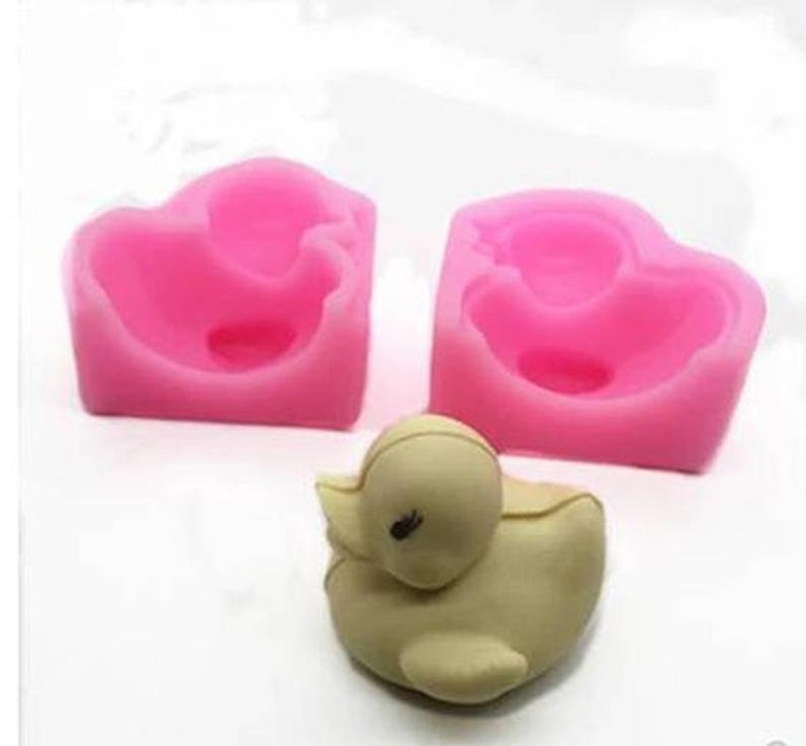 Small Yellow Duck Silicone Soap Mold Handmade Soap Molds Diy Etsy