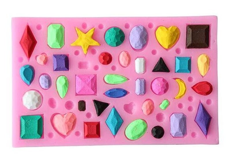 Makeup Stones Silicone Cake Fondant Cookie Biscuit Chocolate Mold Decorate Tools Makeup Stones Silicone Cake Fondant Cookie Biscuit Chocolate Mold Decorate Tools
