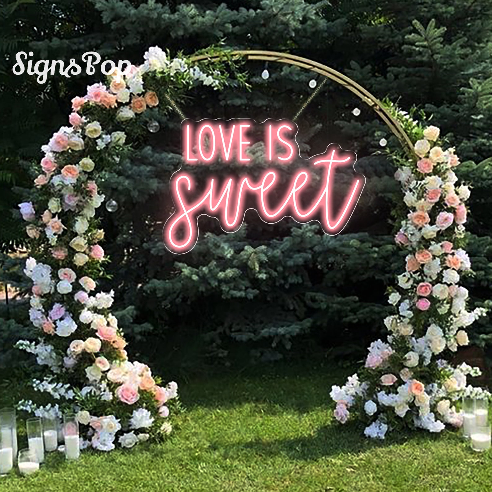 Image of Short & Sweet Wedding Neon Sign