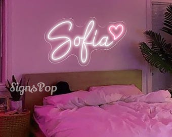 Custom Name Neon Sign For Kids,Custom Led Light room Decor,Birthday Party Gift,Kid&#39;s Room Decor,Christmas Gifts for Kids,Nursery Name Sign