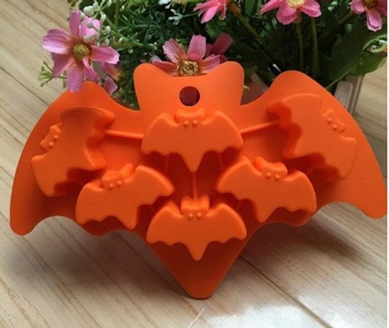 Halloween bat export single thickened silicone ice lattice mold bakeware oven temperature hardened with